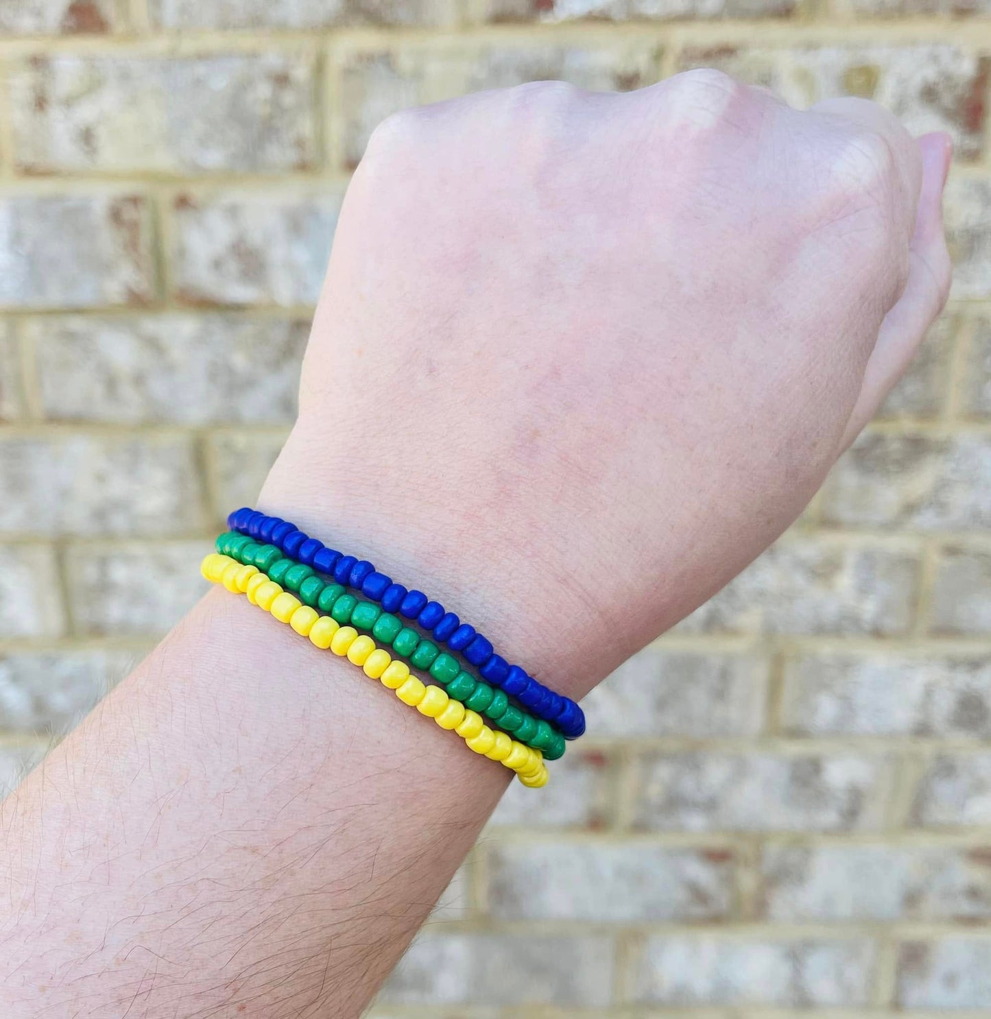 Mardi Gras bracelets