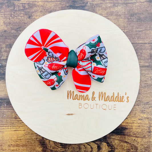 Christmas candy cane pinwheel