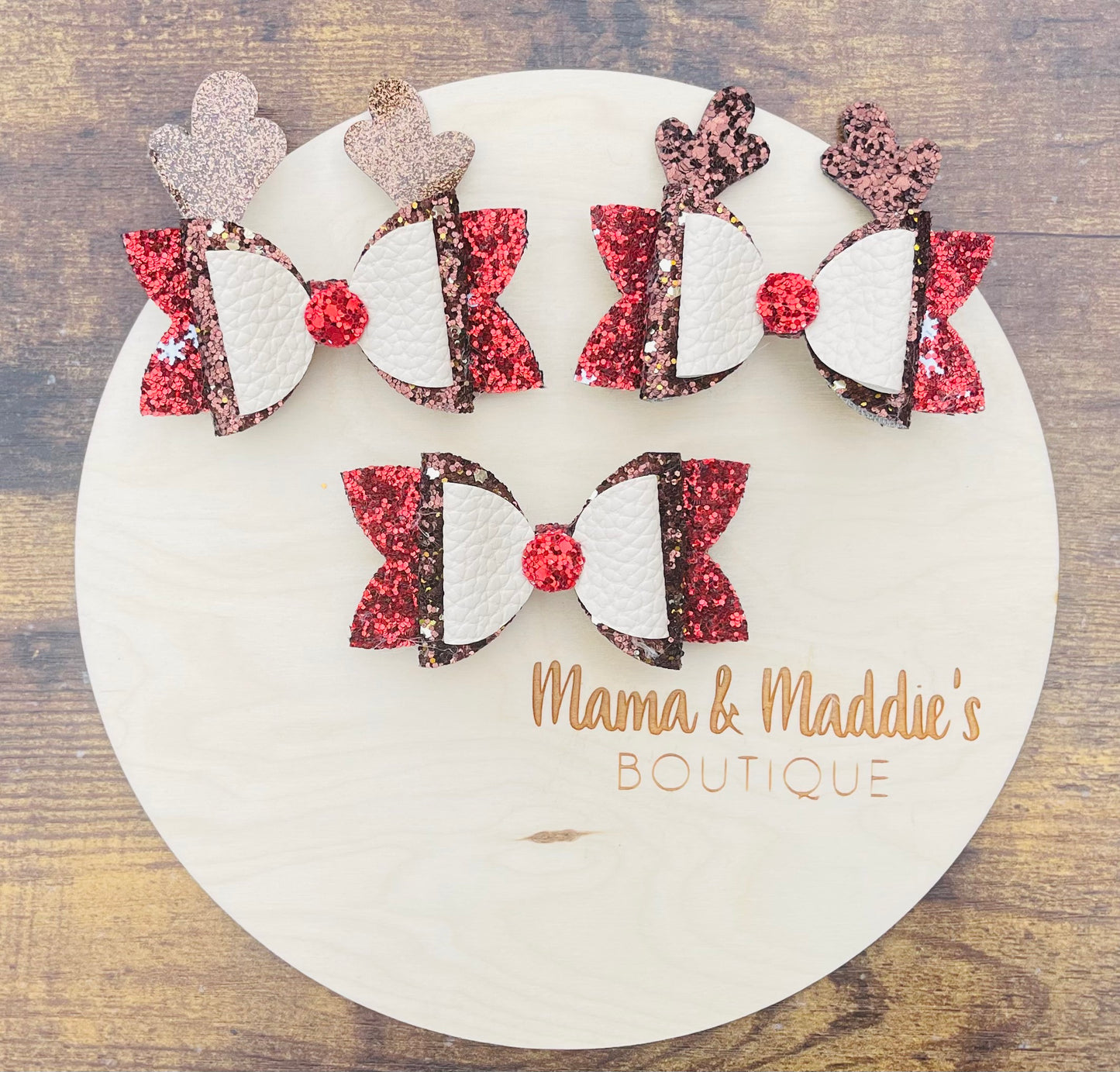 Reindeer hair bows