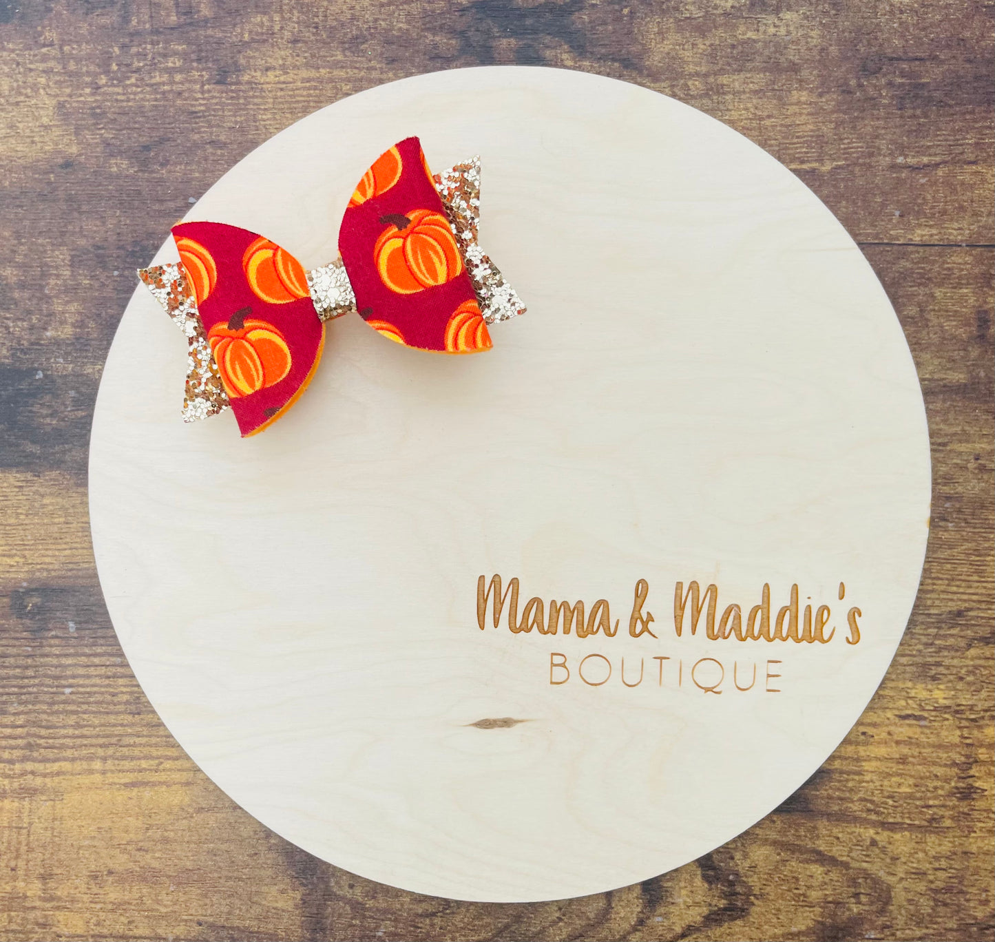 Thanksgiving faux leather bows