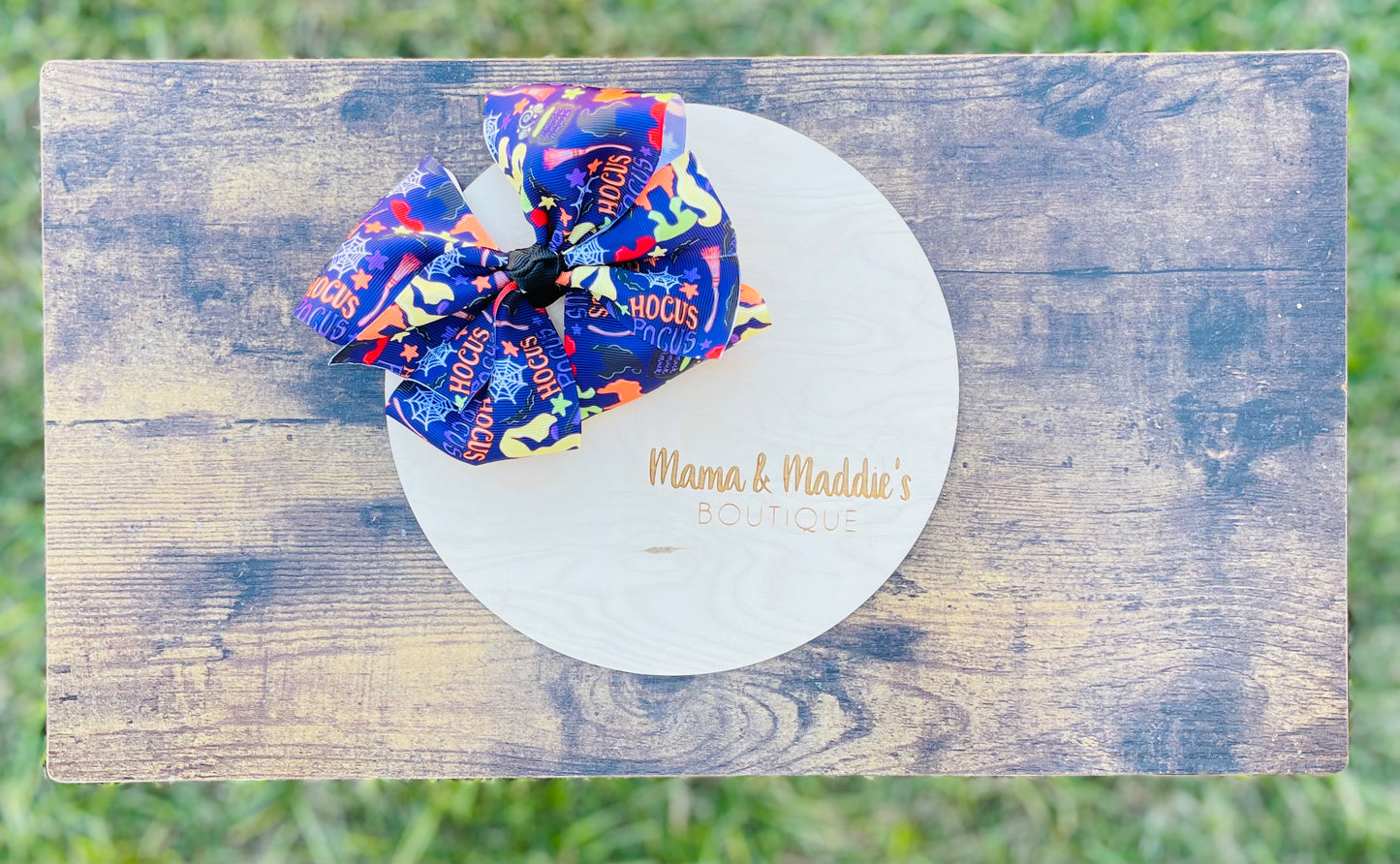 Halloween ribbon bows