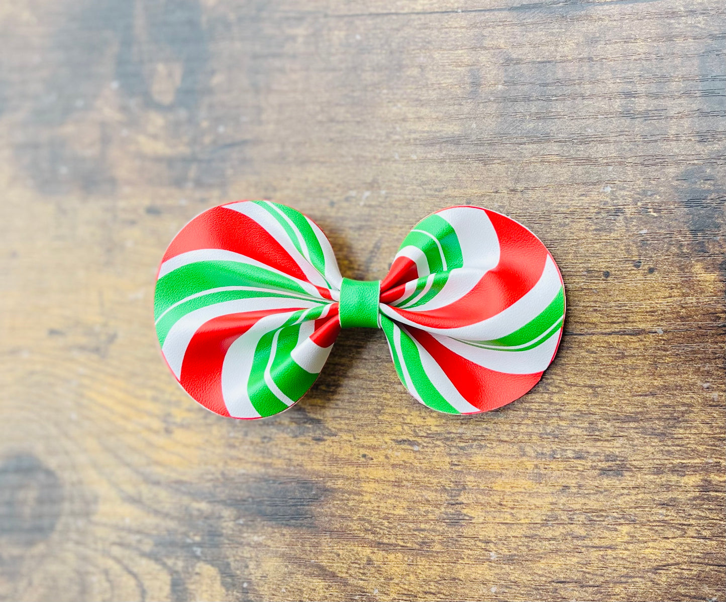 Christmas faux leather bows