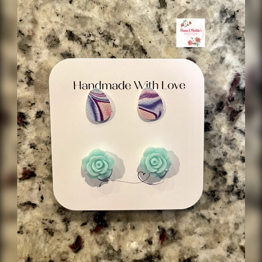 Easter stud earrings