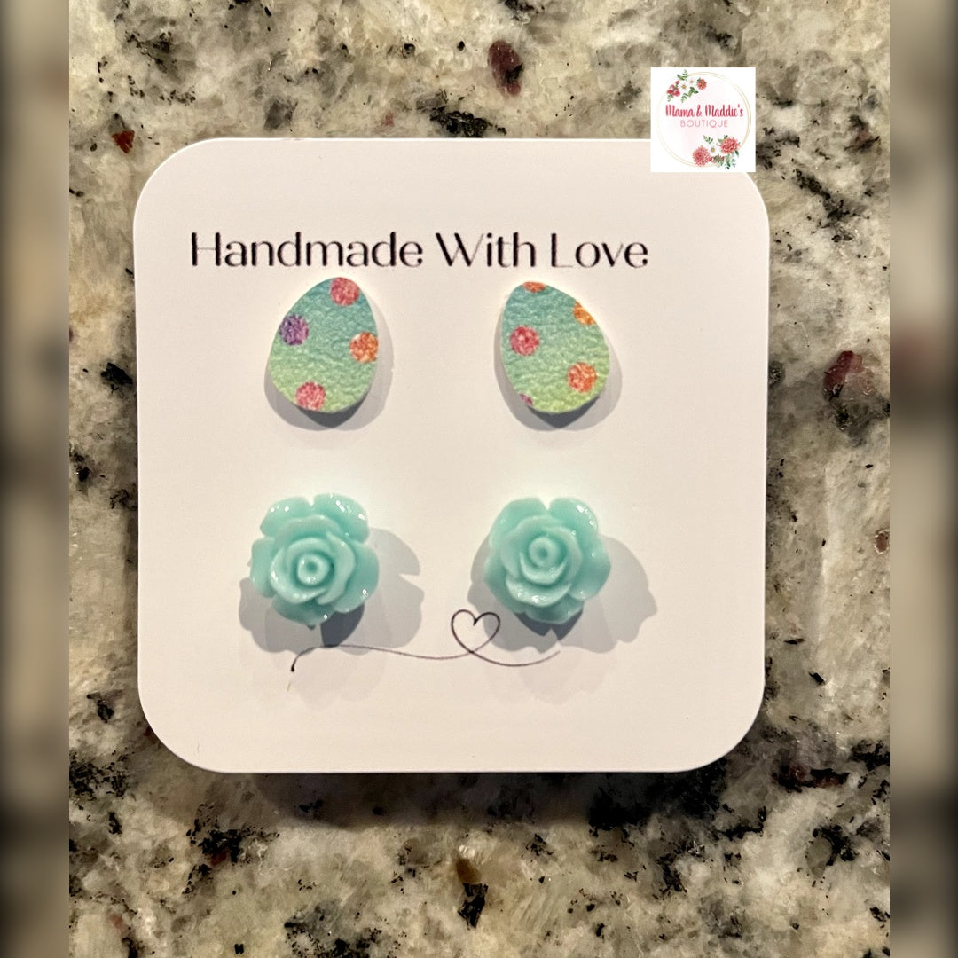 Easter stud earrings