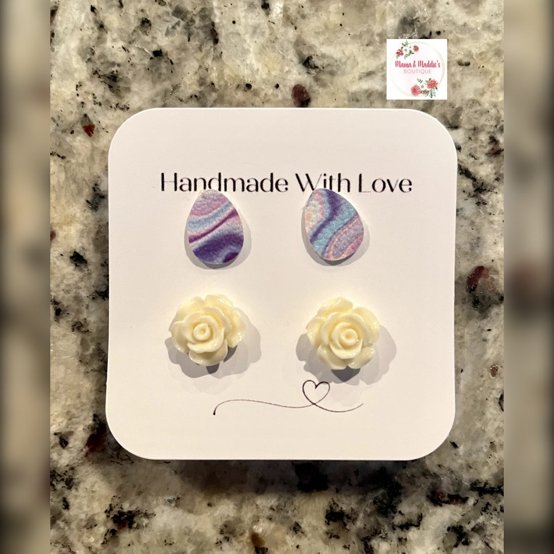 Easter stud earrings