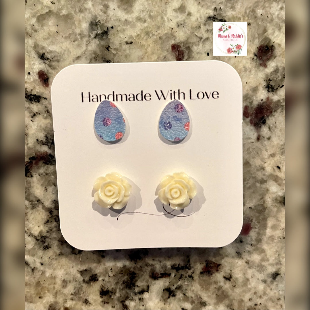 Easter stud earrings