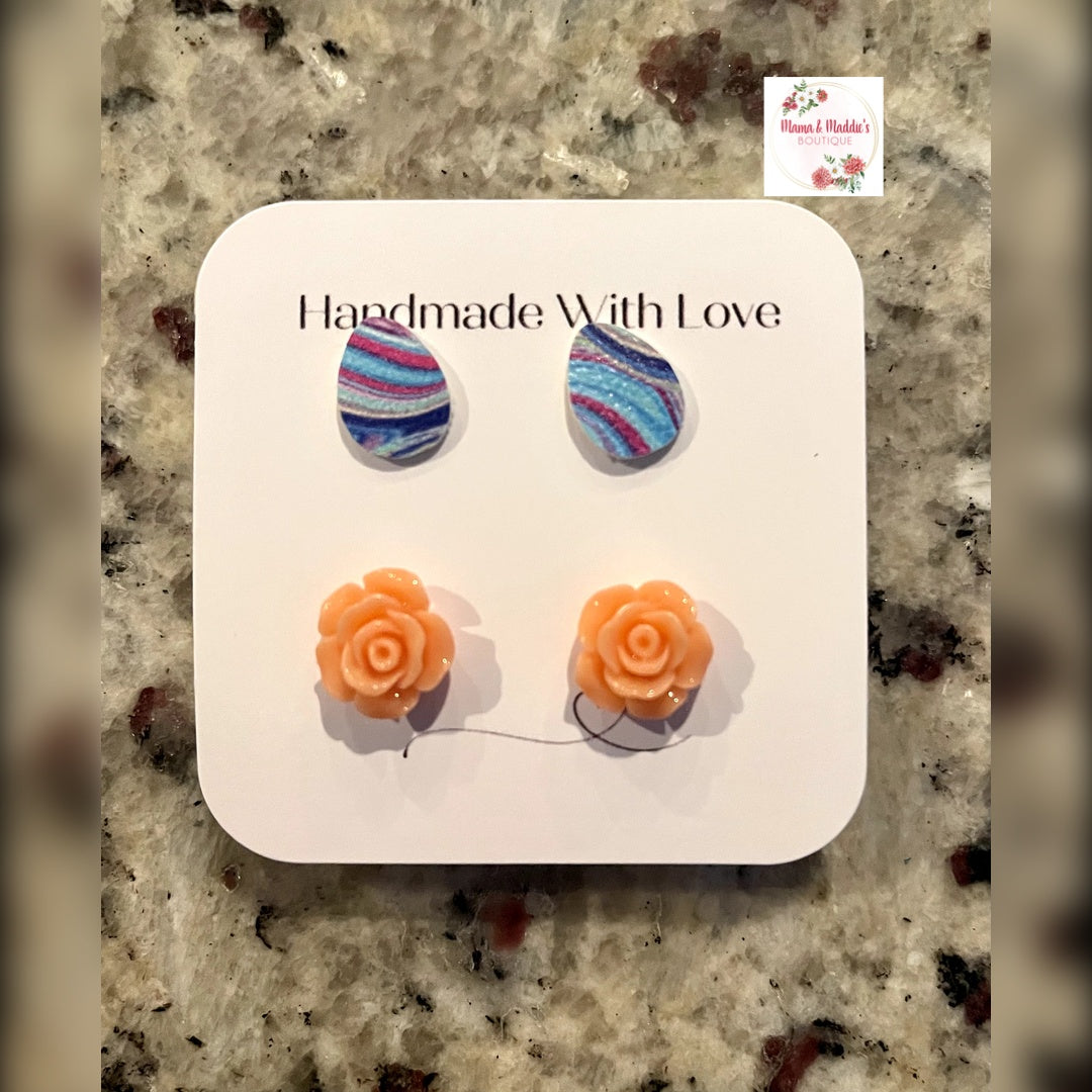 Easter stud earrings